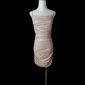 💅🏻 Elegant Beige Ruched Dress
